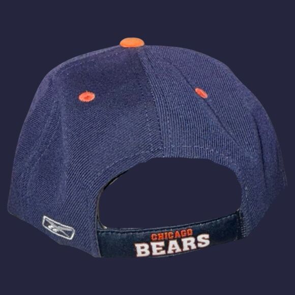 NFL Chicago Bears Reebok Logo Cap Adjustable Fit Back Hat OSFA - Picture 10 of 10
